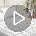HYLEORY Cooling Queen Mattress Pad - Soft Quilted Protector (8-21" Pocket)