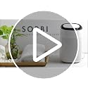 Compact 1000ml Air Dehumidifier with True HEPA Air Purifier and Auto Shutoff