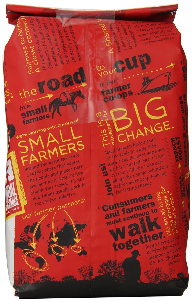 Equal Exchange Organic Coffee, Mind Body Soul, Whole Bean, 12-Ounce Bags (Pack of 3)