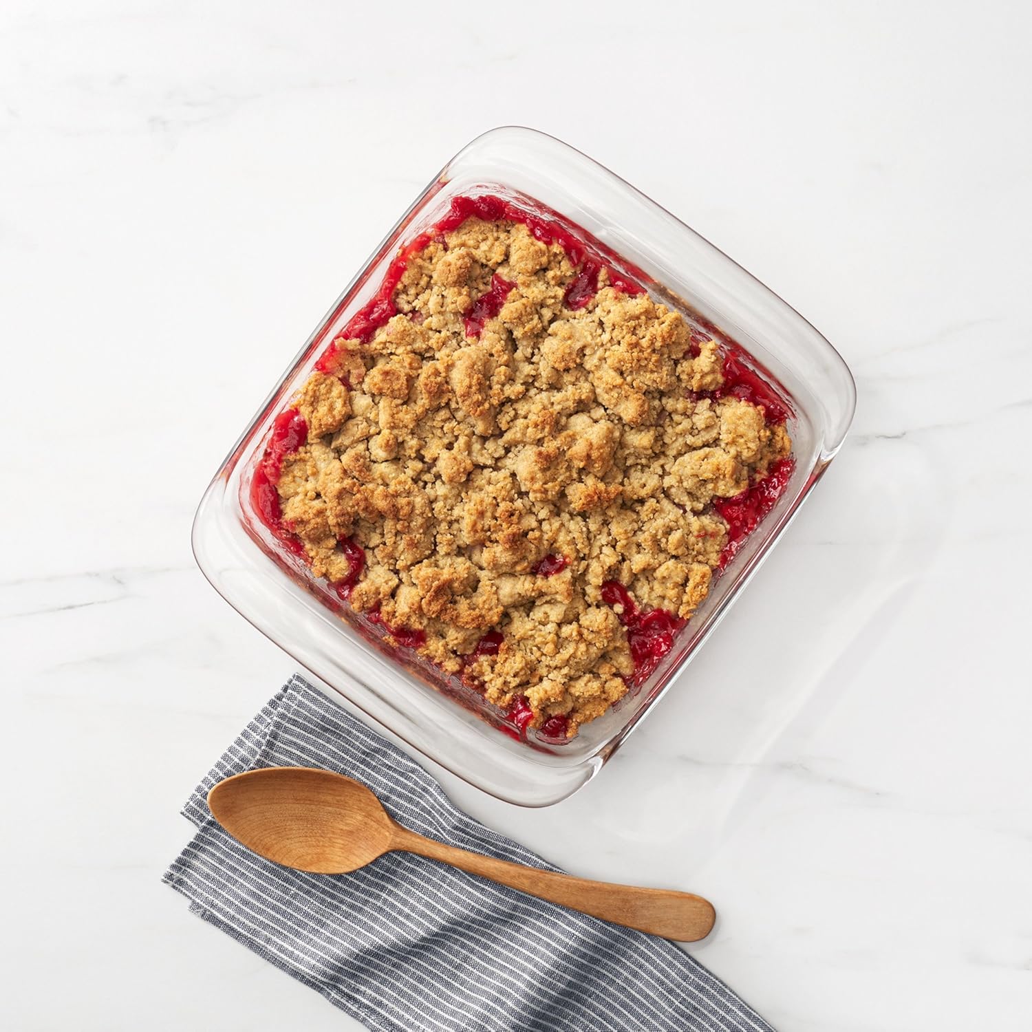 OXO Good Grips Glass Baking Dish Set - Freezer-to-Oven Safe, 3 Qt & 2 Qt with Lids, Clear