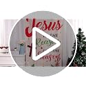 Christmas Religious Door Cover Jesus Is the Reason for the Season 79x35 Inches