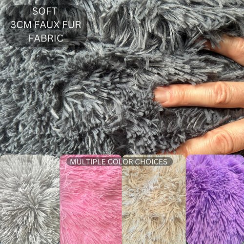 Delmach Fluffy Bean Bag Chair Cover for Adults Teens or Kids, xl Faux Fur Stuffed Animal Storage (Light Pink, 5 ft (Cover Only))