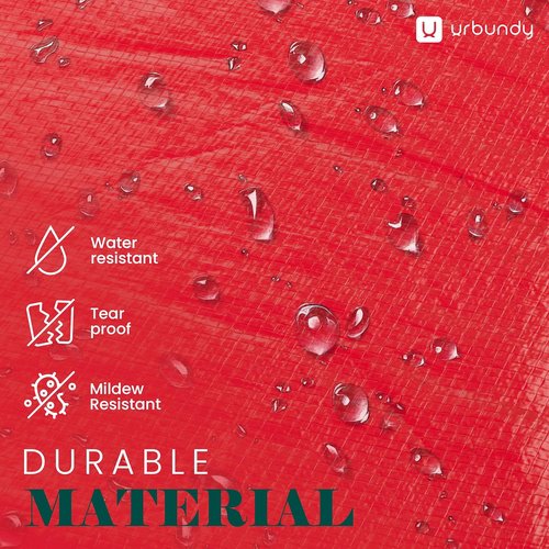 Heavy Duty Wreath Storage Bag | 24-Inch Waterproof Red Container for Year-Round Wreaths