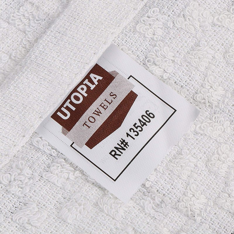 Utopia Towels 12 Pack Kitchen Towels, 15 x 25 Inches Cotton Dish Towels, Tea Towels and Bar Towels (Grey)