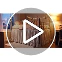 Twin XL Dorm Bed Skirt - 36 Inch Extra Long Drop White Ruffled Dust Ruffle