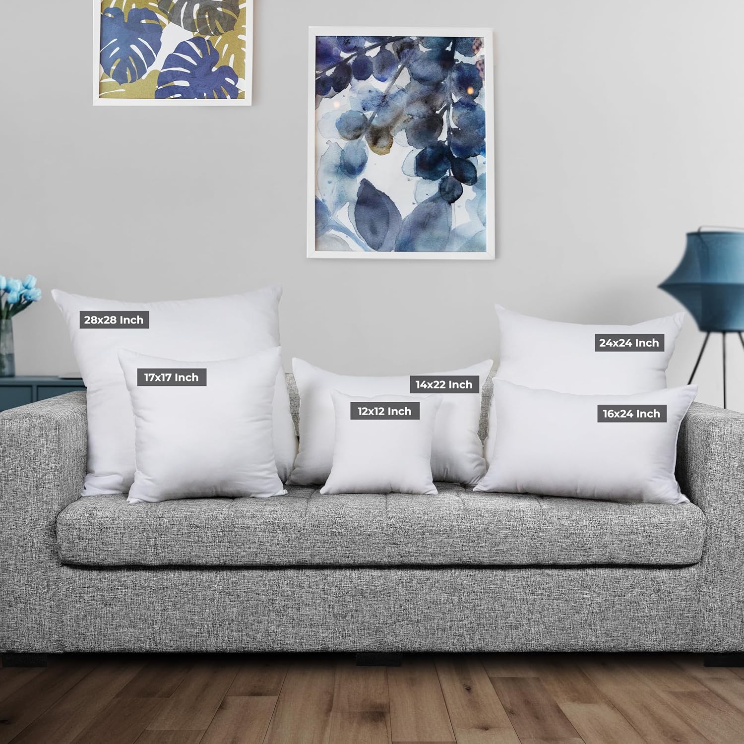 Utopia Bedding Pillow Inserts - Soft & Supportive 14x22 Decorative Throw Pillows | Set of 2, White