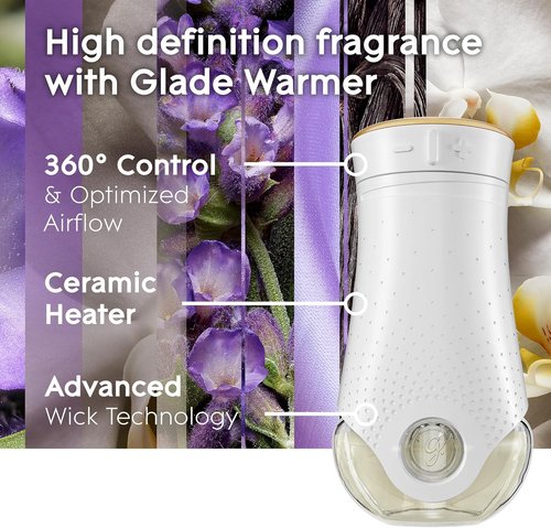 Glade PlugIns Refills Air Freshener - Lavender & Vanilla Scented Essential Oils | 2.01 Fl Oz, 3 Count