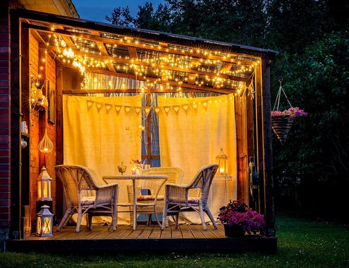 612 Vermont Clear Christmas Lights - 100 Bulbs on White Wire, UL Approved for Indoor/Outdoor Use, 18ft Length