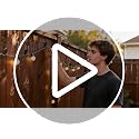 50 Pack Outdoor String Light Hooks, Weatherproof Screw-In Hanger Clips