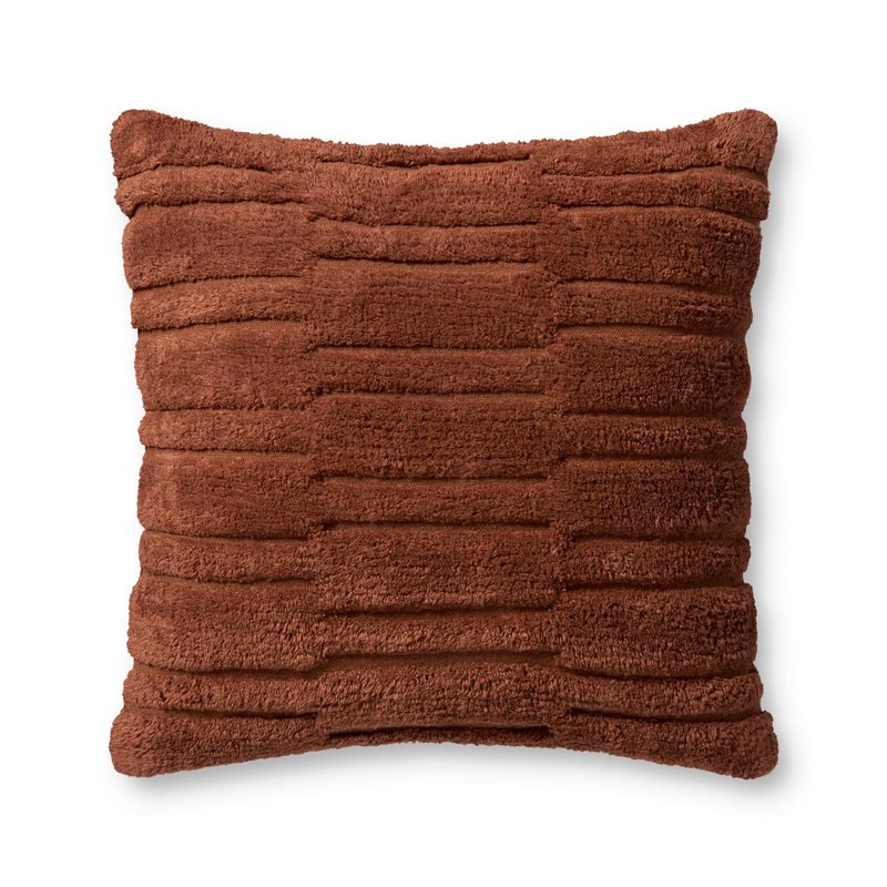 Loloi Angela Rose x Arabella Collection PAR0011 Rust 22'' x 22'' Cover w/Down Pillow
