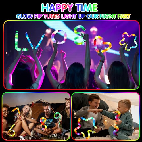 JOYIN 18 Pack Glow Sticks - Fun Light Up Party Favors for Kids | Necklaces, Bracelets & Tubes