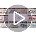 Pink Merry Christmas Banner Decorations Set - Indoor Holiday Wall Signs, Includes 3 Pre-Assembled Pink/Classic Variations