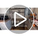 5-Tier Kitchen Bakers Rack & Microwave Stand Coffee Bar Station with 12 Hooks
