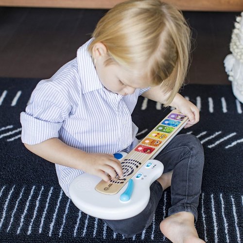 Baby Einstein Strum Along Songs - Magic Touch Wooden Toy Guitar with Whammy Bar | Montessori Musical Learning Toy for Ages 12 Months+