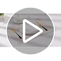 Cotton Linen Placemats Set of 6, 13" x 19" Washable Heat Resistant Mats