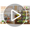 5-Tier Fruit and Vegetable Storage Basket Cart with Wheels & Wood Top