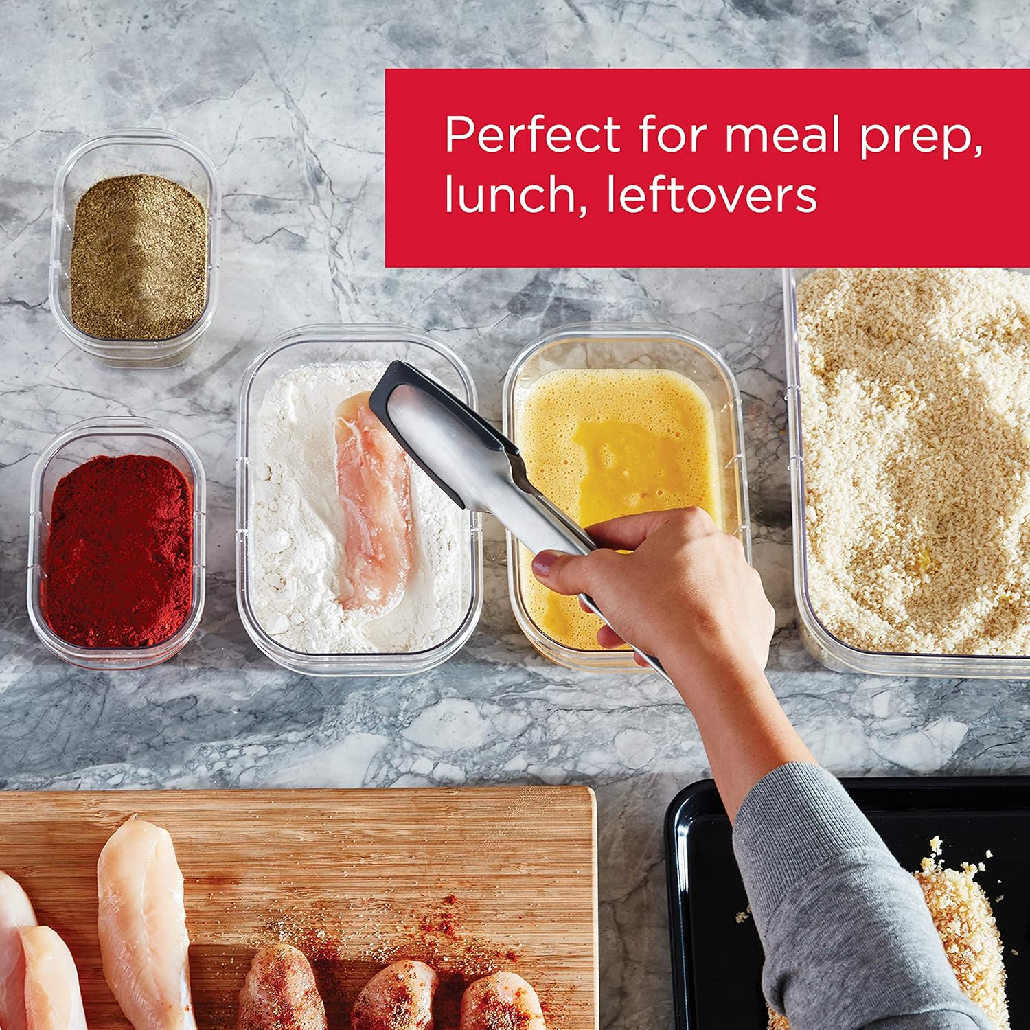 Rubbermaid Brilliance Airtight Food Storage Containers - 24-Piece BPA-Free Set for Meal Prep & Leftovers
