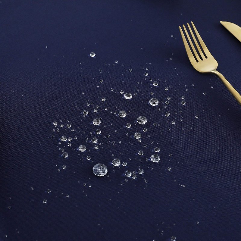 FOLINS&HOME Navy Blue Square Tablecloth Wrinkle Free Waterproof Polyester Table Cloths Spillproof Heavy Duty and Washable Table Cover for Party, Banquet, Indoor & Outdoor-Rectangle/Oblong 54 x 54 inch