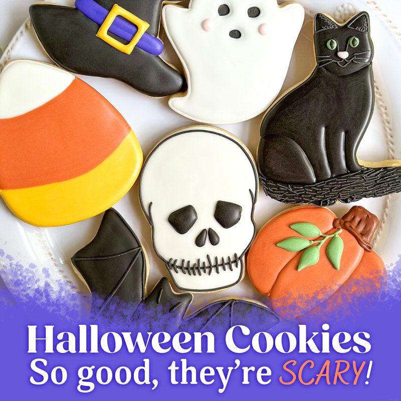 Ann Clark Halloween Ghost Cookie Cutters 2-Pc Set Made in USA, 3", 3.5"