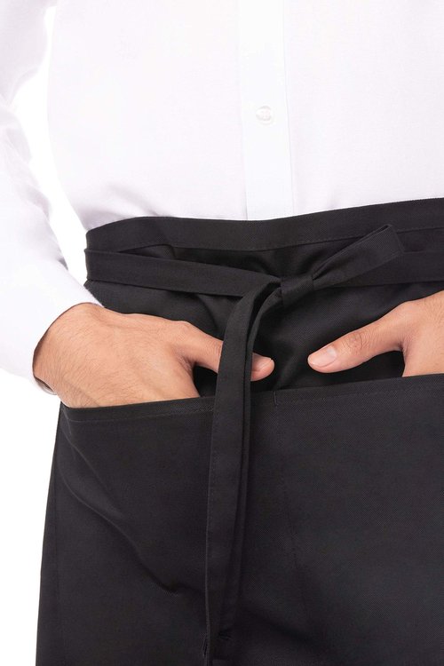 Chef Works Unisex Half Bistro Server Apron, Black, One Size (2 Pack)