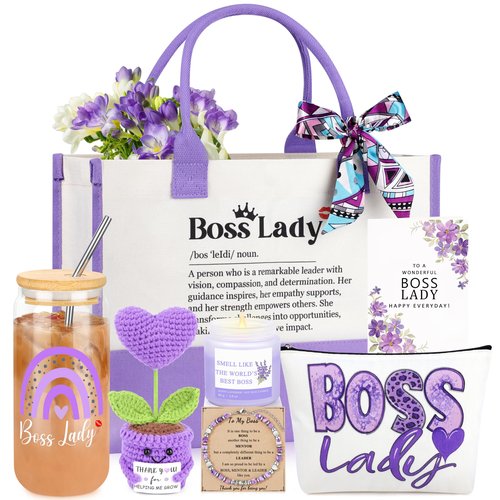 JoycuFF Boss Lady Gifts for Women, Best Boss Gift for Women, Administrative Professional Day Gifts, Funny Birthday Thanksgiving Administrative Professional Day Gift for Bosses Lady Female