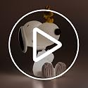 Snoopy Character Night Light - Decorative Bedside LED Lamp for Kids