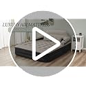 King Size Air Mattress with Headboard and Pump - Inflatable Bed