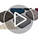 Dual-Layer Memory Foam Dining Chair Cushions, 16.5 x 16.5 Inch, 6 Pack