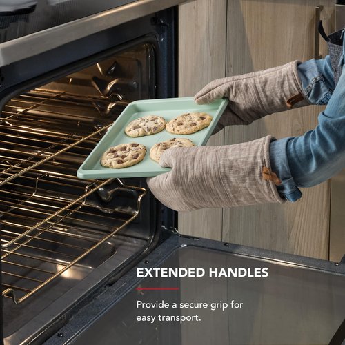 KitchenAid 9x13in Nonstick Aluminized Steel Baking Sheet, Pistachio