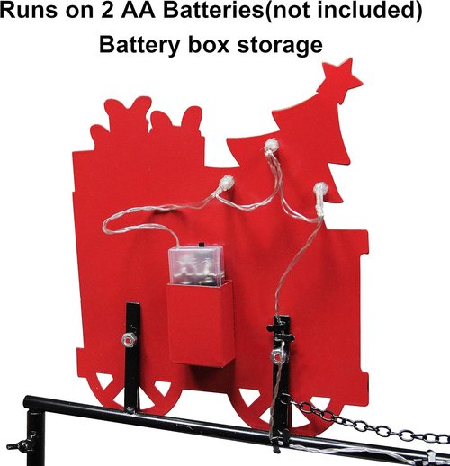 FORUP Christmas Stocking Holder Stand - Festive Train Design for Holiday Decor