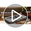 Twin TPU Air Mattress with Cordless Rechargeable Pump for Home & Camping
