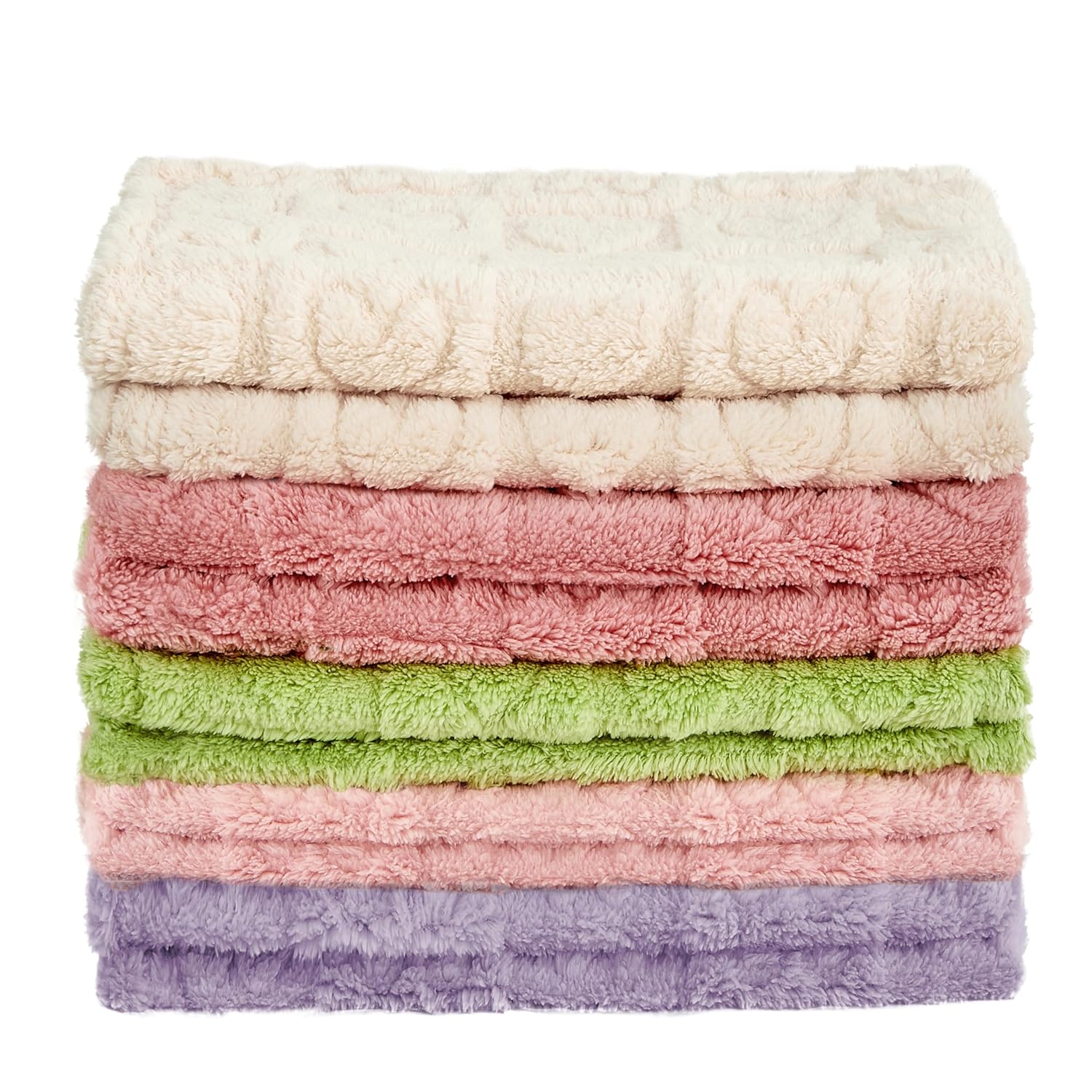 Yurhap Fleece Baby Blanket - Ultra Soft Heart Checkered Design for Girls & Boys | 30”×40” Dark Pink