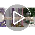 Silver Metal Advent Wreath 5 Candle Holder - Christmas Table Centerpiece