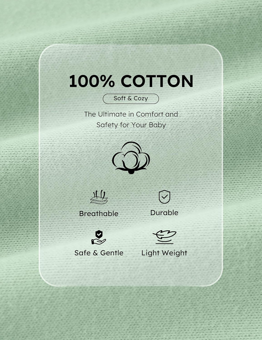 Yoofoss Baby Pajamas - 100% Organic Cotton Sleepers for Newborns | 3-Piece Set, Footed PJs