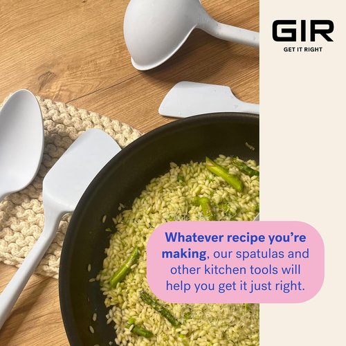 GIR: Get It Right Skinny Silicone Spatula for Cooking, Baking, Scraping, and Mixing - Non-Stick Heat Resistant Kitchen Spatula - 11 Inch, Studio - Silicone Cooking Utensils