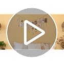 Boho Hanging Photo Display with Gold Star Garland and 25 Wood Clips