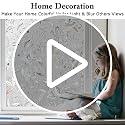 Rainbow Privacy Window Film - Stained Glass Static Cling (17.5" x 78.7")