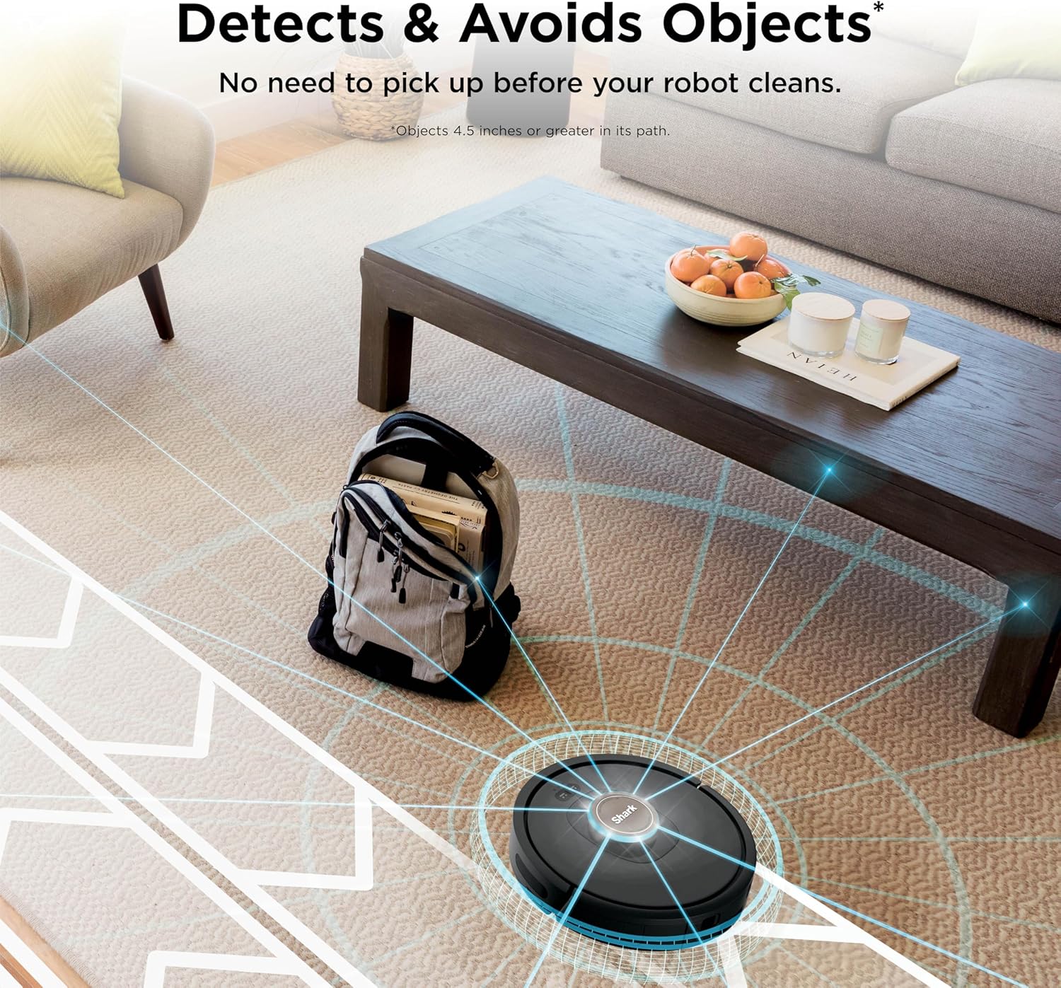 Shark AV2501AE AI Robot Vacuum - XL HEPA Self-Empty Base, LIDAR Navigation, Pet Hair Friendly, Black