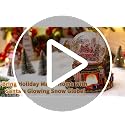 Santa Claus Musical Snow Globe with Automatic Snowfall & LED Flame