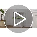Small Freestanding Bathroom Storage Cabinet with Drawers and Adjustable Shelves