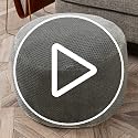 Unstuffed Fuzzy Pouf Ottoman Cover 20x20x12 Inch Foot Rest Storage Bag