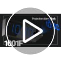 Digital Projection Alarm Clock with 180° Rotatable Projector & Dual Alarms