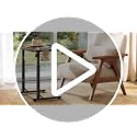 Large Adjustable TV Tray Table with Tilting Top and Cup Holder