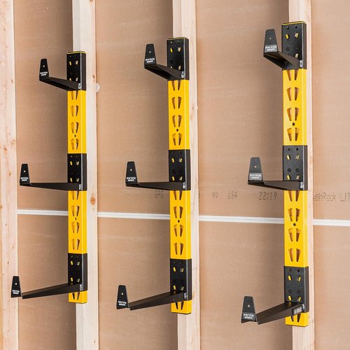 DEWALT 3-Piece Cantilever Wood Storage Rack - Heavy-Duty Workshop Shelving, Supports 273 lbs