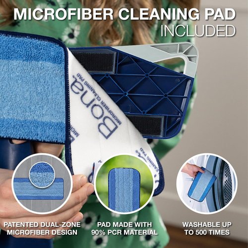 Bona Multi-Surface Floor Spray Mop | Premium Cleaner & Washable Microfiber Pad for Stone, Tile, Laminate & Vinyl Floors