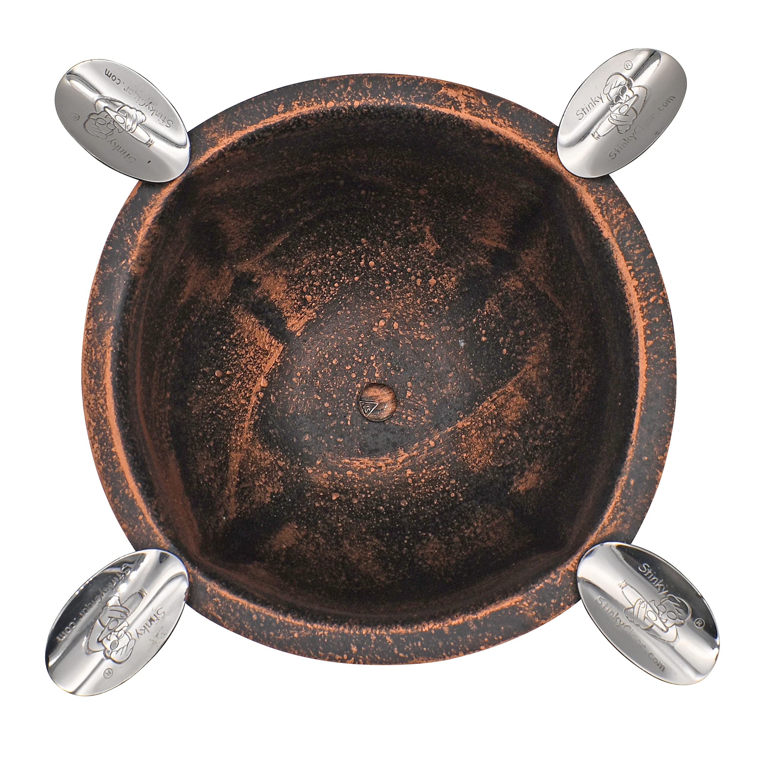 Stinky Cigar Ashtray, Designer Series, Box-Pressed, Deep Bowl Design, Windproof, Copper-Black