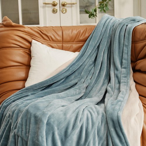 JET'S HOME Heated Blanket Full 72"x84" - ETL&FCC Certified Flannel Electric Blanket Machine Washable Heating Throw with 4 Heating Levels 10 Hours Auto-Off Overheating Protection (Blue)