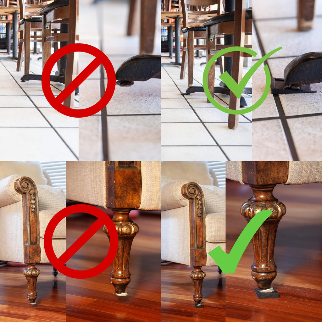 Shuv-It™ Flexible Plastic Shims (Black 100 Pack) - Leveling Shims for Restaurant and Bar Tables, Home Furniture, Wobbly Uneven Tables. - Made in USA Durable Leveling Wedge Shim for Appliances