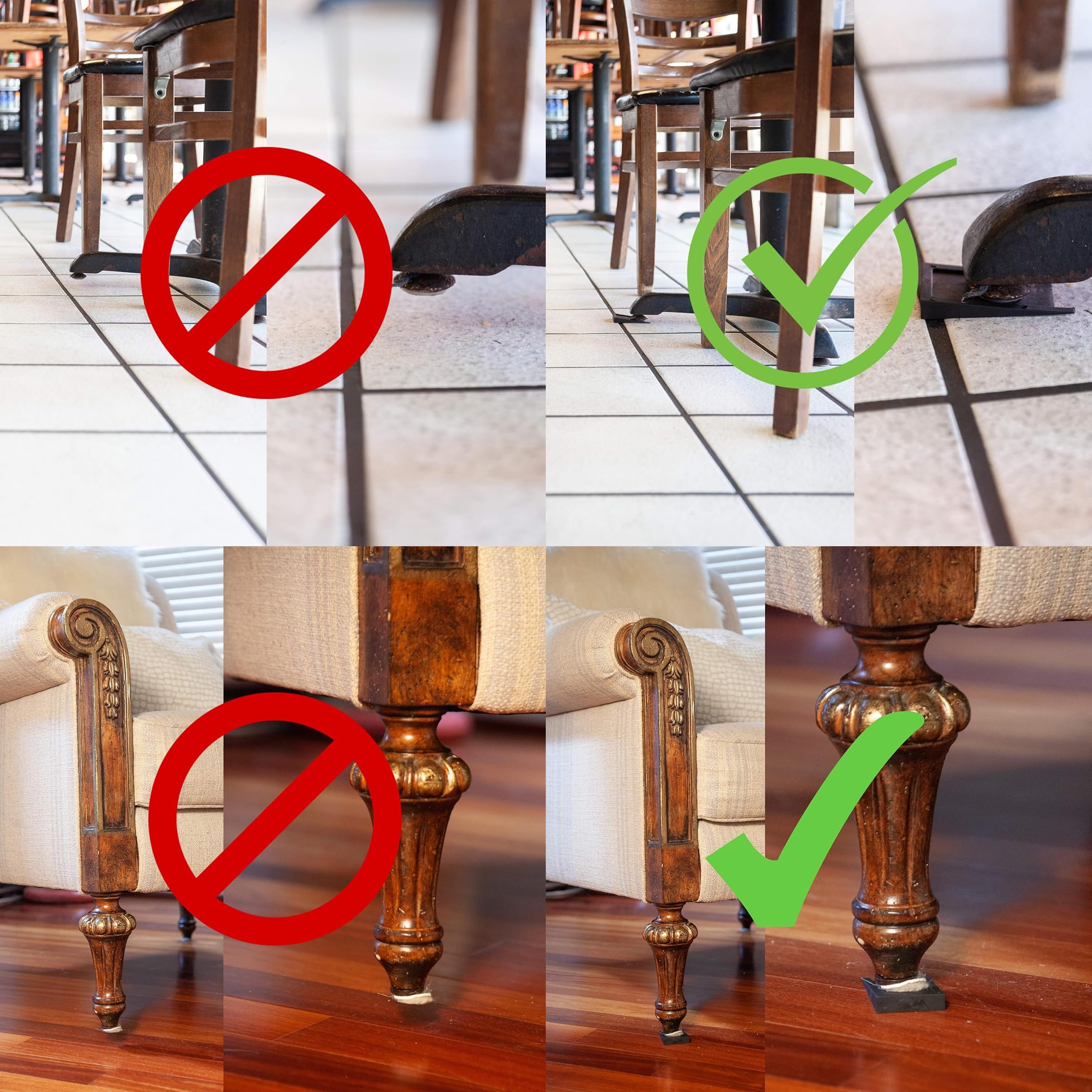 Shuv-It™ Flexible Plastic Shims (Black 100 Pack) - Leveling Shims for Restaurant and Bar Tables, Home Furniture, Wobbly Uneven Tables. - Made in USA Durable Leveling Wedge Shim for Appliances