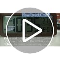 8.5-Inch Digital Wall Clock, Battery Operated with Temperature and Date